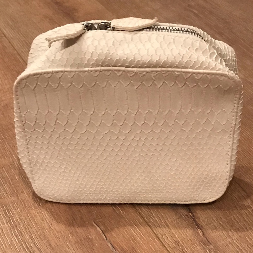 White Faux Snakeskin Trish McEvoy Make Up Planner
